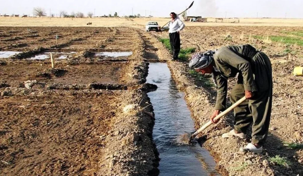 declining level of groundwater