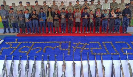 surrender before the security forces