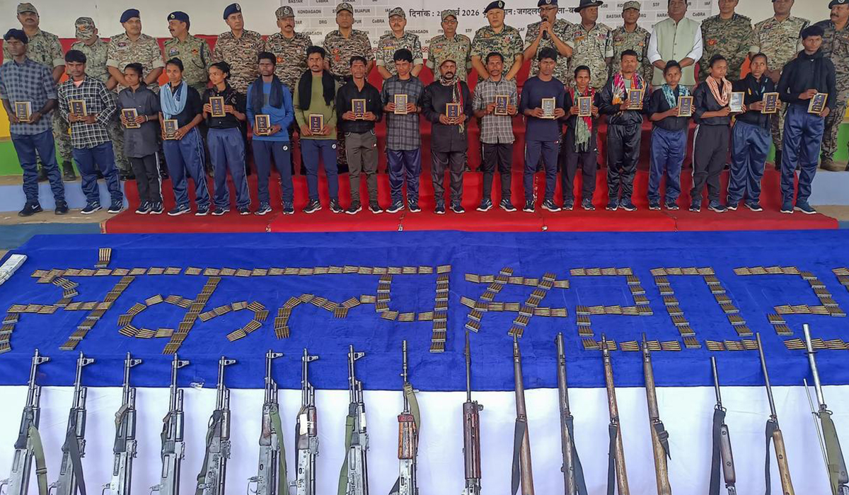 surrender before the security forces