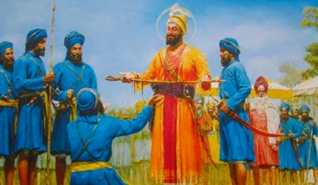 creating the Khalsa on 13 April 1699