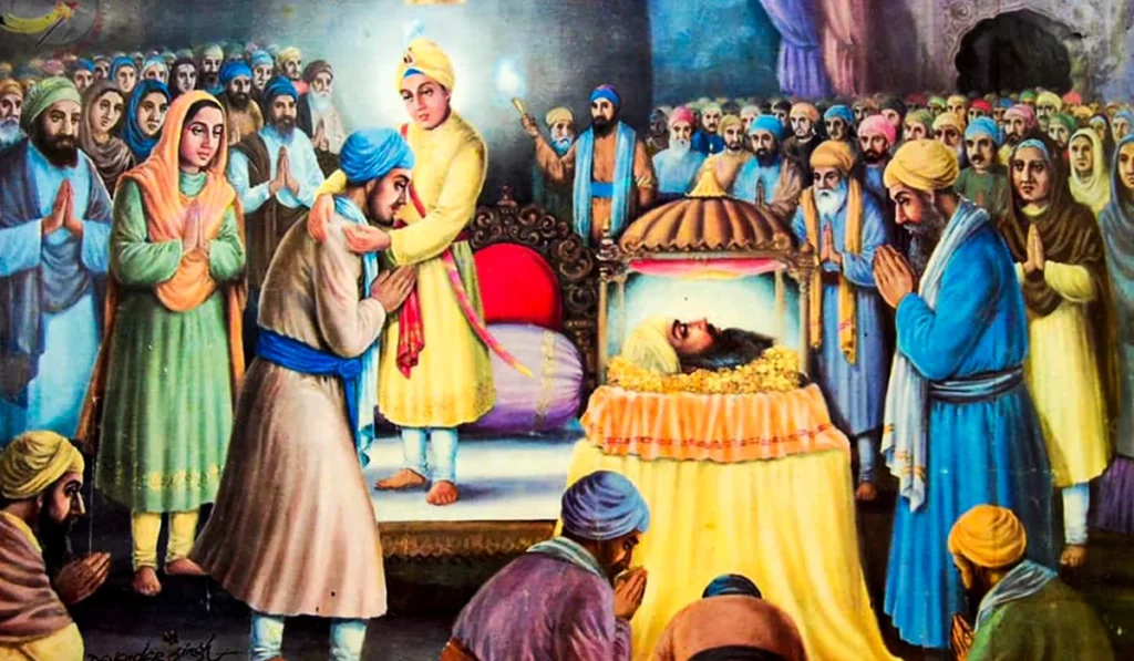 cremation of the head of his father
