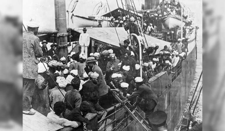 Punjabis Sikhs Hindus and Muslims aboard Komagata Maru