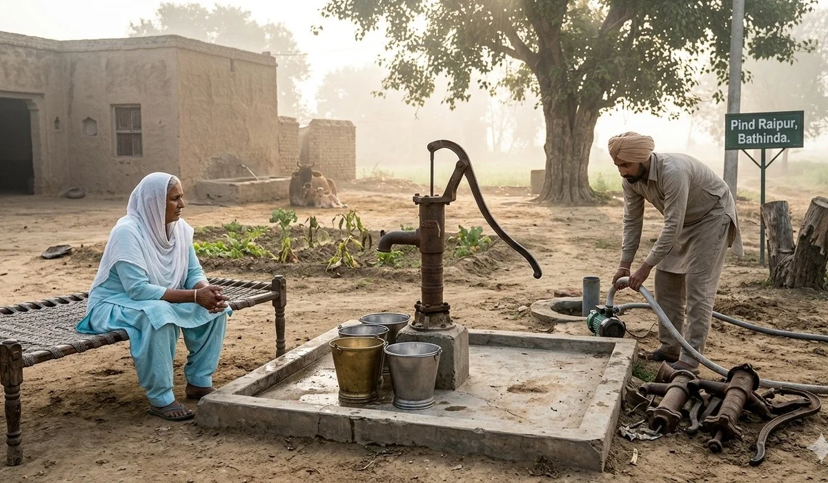 The silent ‘thak thak of water taps