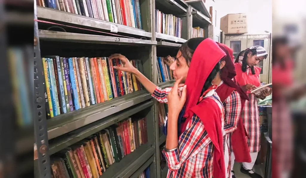 Over 8000 books in the library