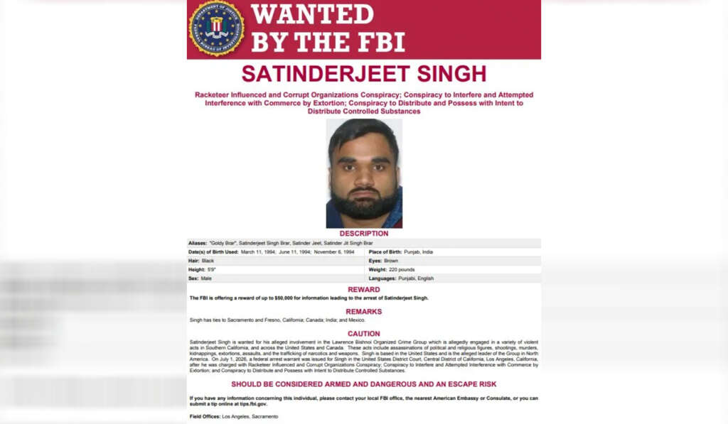 The Long Story of the Sidhus and the Brars: From Jaisalmer’s Ramparts to an FBI Wanted Poster 4 Goldy Brar
