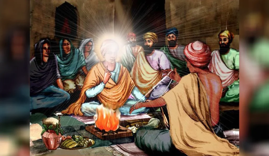 Satguru Nanak appeared, the mist vanished, and the world was illuminated 5 Janeu sacred thread ceremony