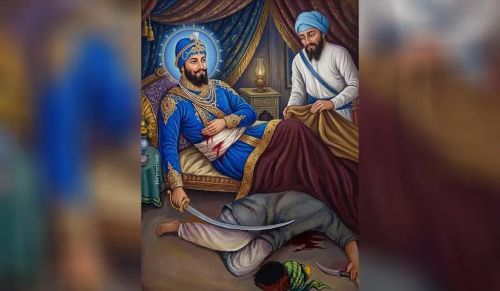 Pathans stabbed guru sahib