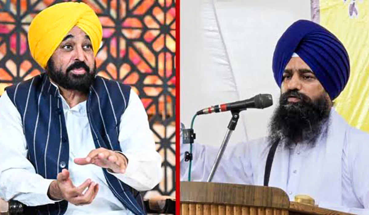 Where will the dispute between the Jathedar of Akal Takht and the Chief Minister finally end? 3 cm mann and jathedar