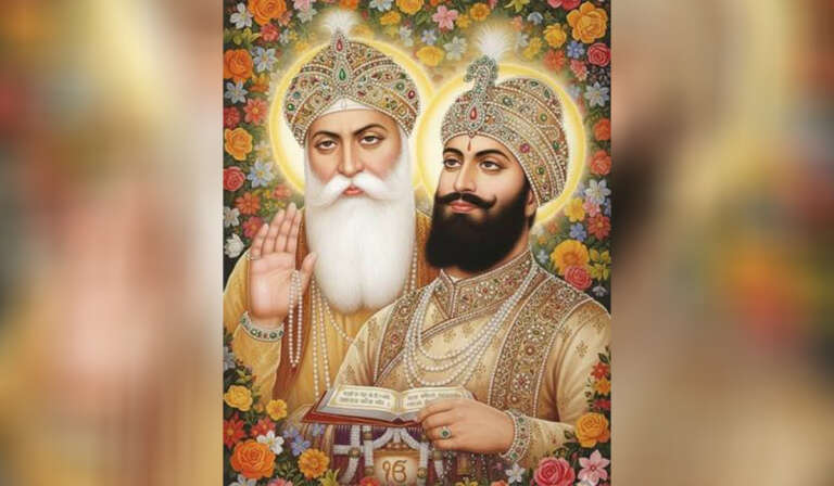 Guru Nanak Dev Guru Gobind Singh ji 768x448 1