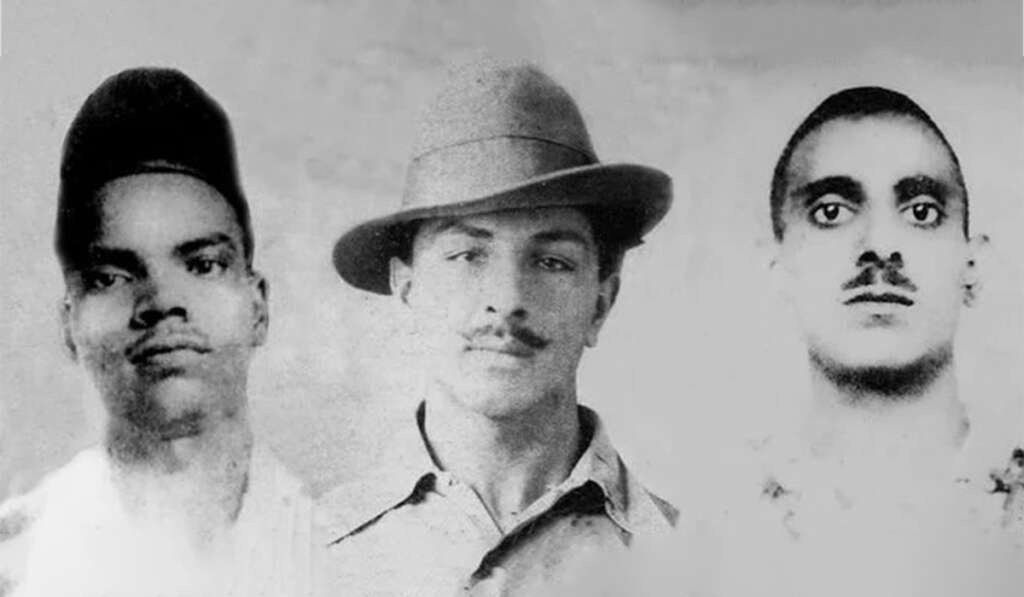 Shaheed-e-Azam Bhagat Singh! Ideology, Struggle, and Relevance in the Modern Era 8 Sadda Punjab bhagat singh sukhdev and rajguru 1024x597 1