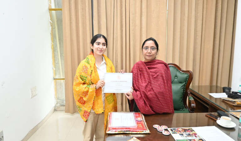 From 'Project Kala' for Phulkari Artisans to ₹45 Lakh for Punjab Flood Victims: Know the Story of Mansimar Kaur 9 honor received by Dr. Baljit Kaur 768x448 1